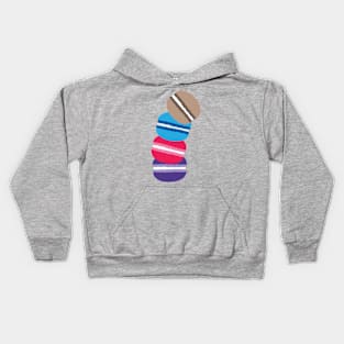 Colorful macaron Kids Hoodie